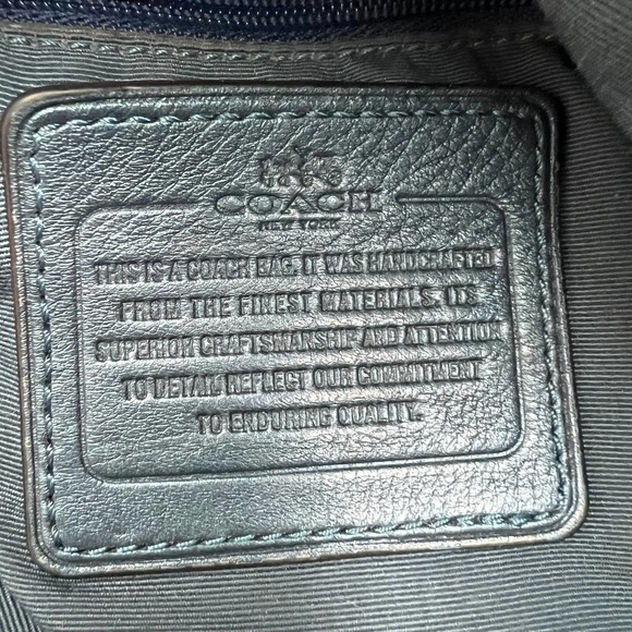 Coach Phoebe Navy Shoulder Bag F32723 / F1157 - Picture 9 of 9